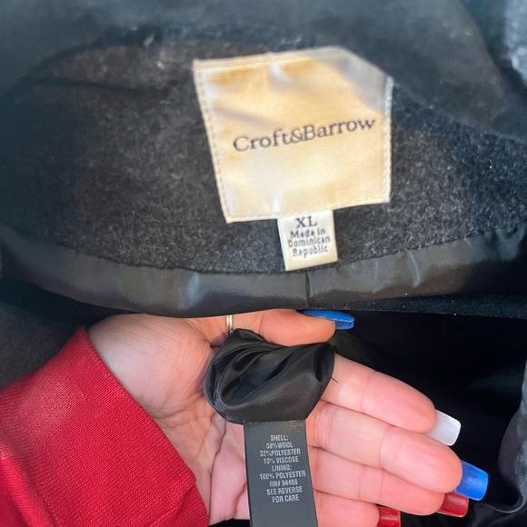 Croft & Barrow Pea Coat - Picture 3 of 3